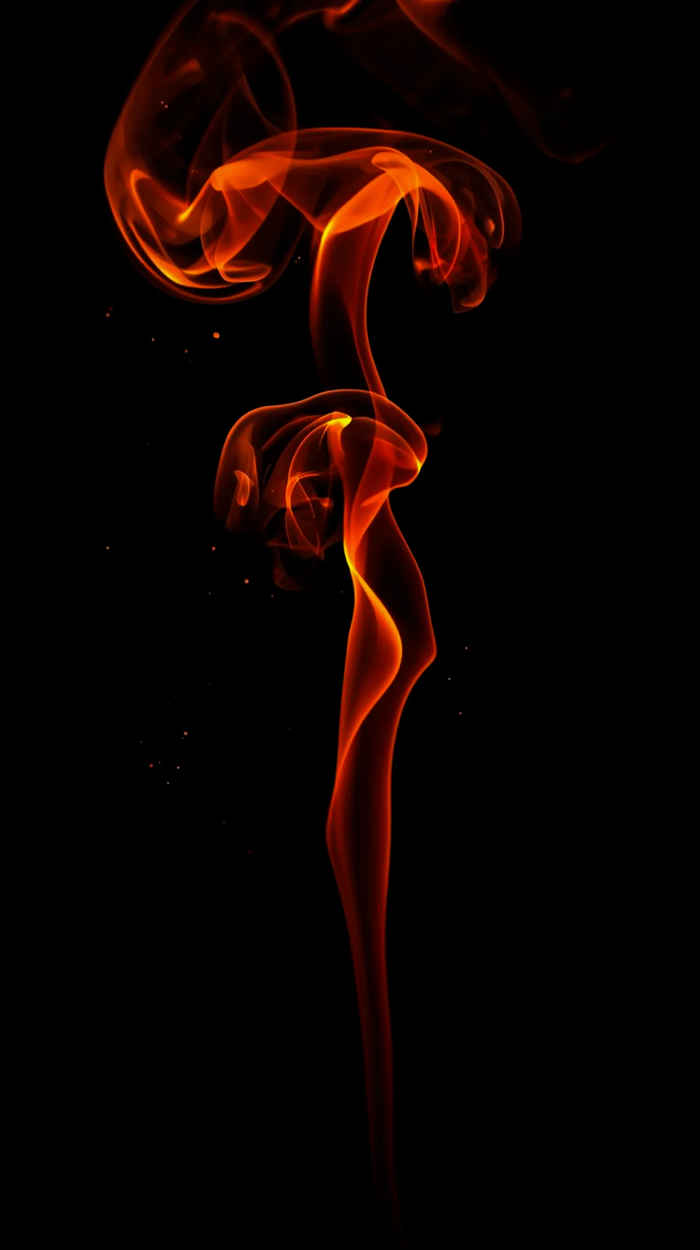 Fiery smoke AMOLED wallpaper 4K for mobile, iPhone wallpaper 4K, 4K wallpaper for mobile, wallpaper for phone, cute 4K