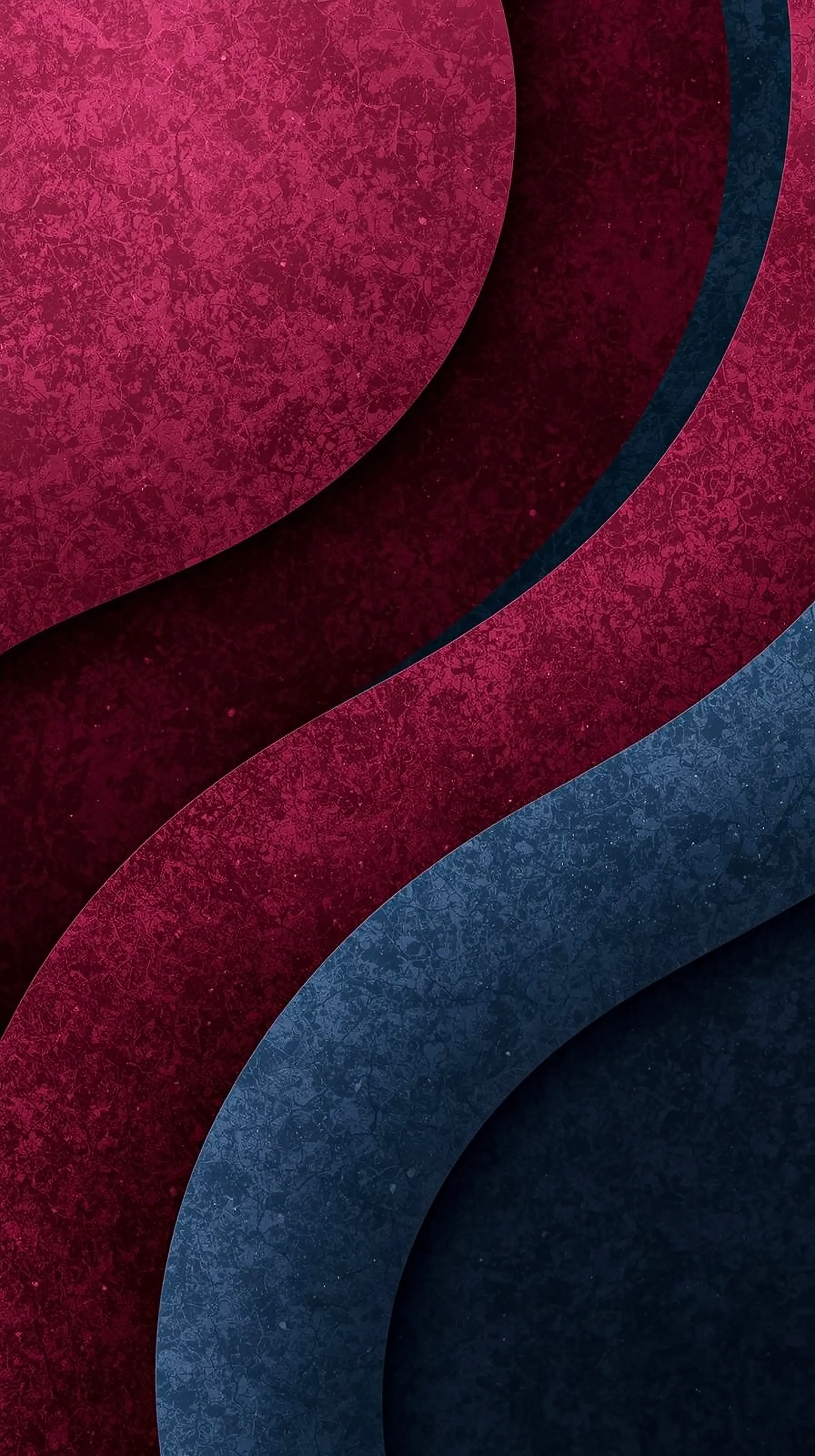 4k wallpaper for mobile Deep Burgundy & Navy Layered Circles, Luxurious Marbled Textured Abstract Waves in Rich Wine Red & Indigo