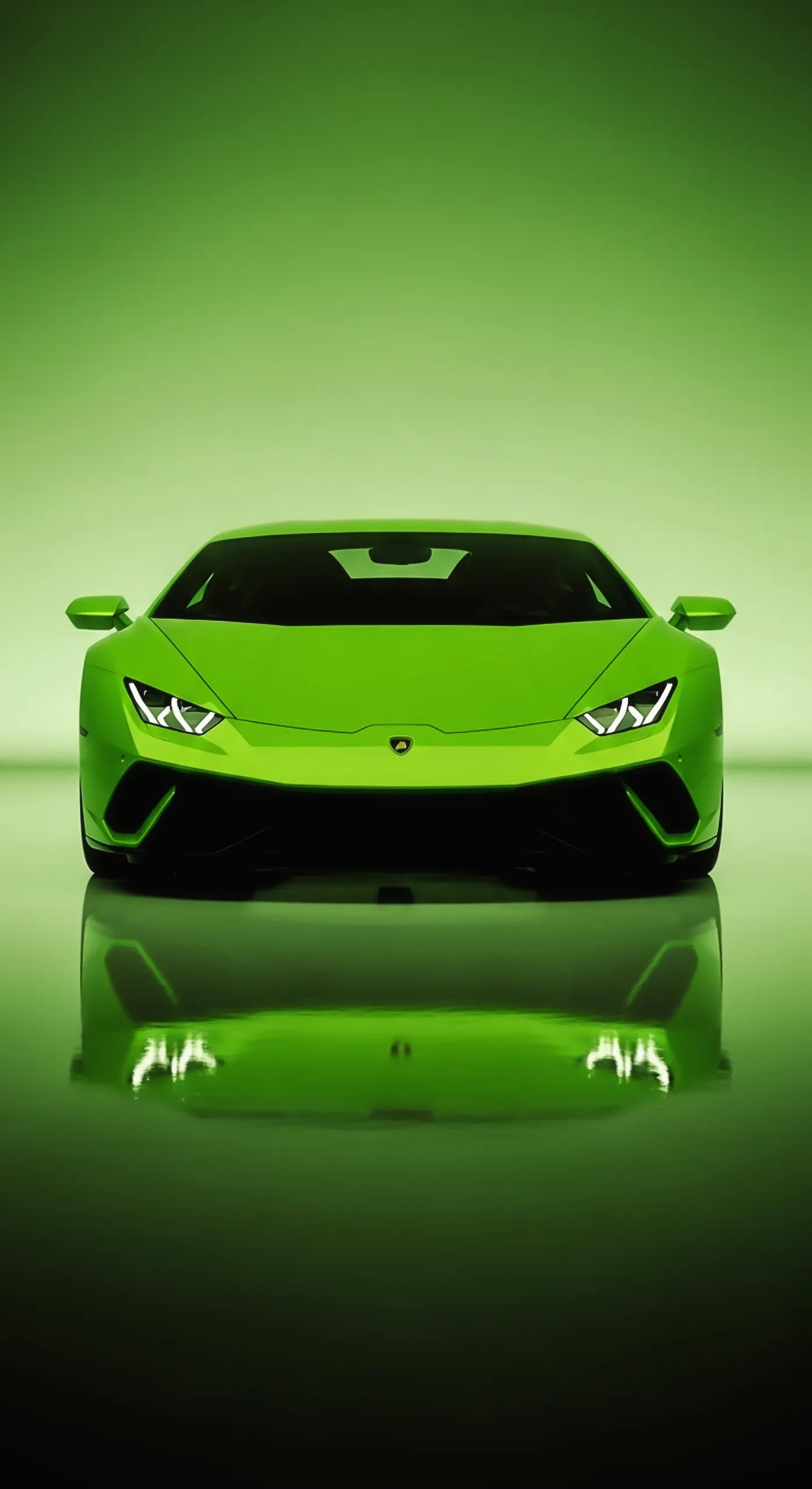 Green Lamborghini car iphone wallpaper and car wallpaper 4k for mobile
