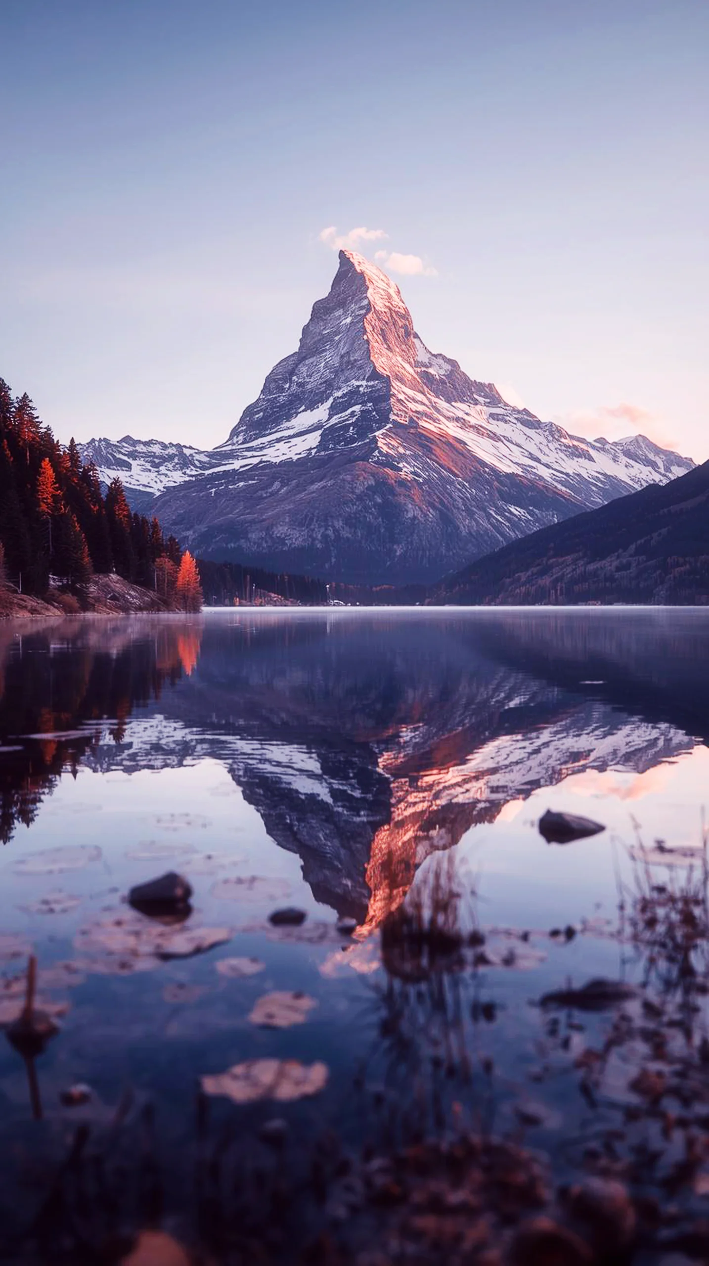 Mountain reflection iphone wallpaper 4k, 4k wallpaper for mobile, wallpaper for phone, 4k backgrounds iphone.