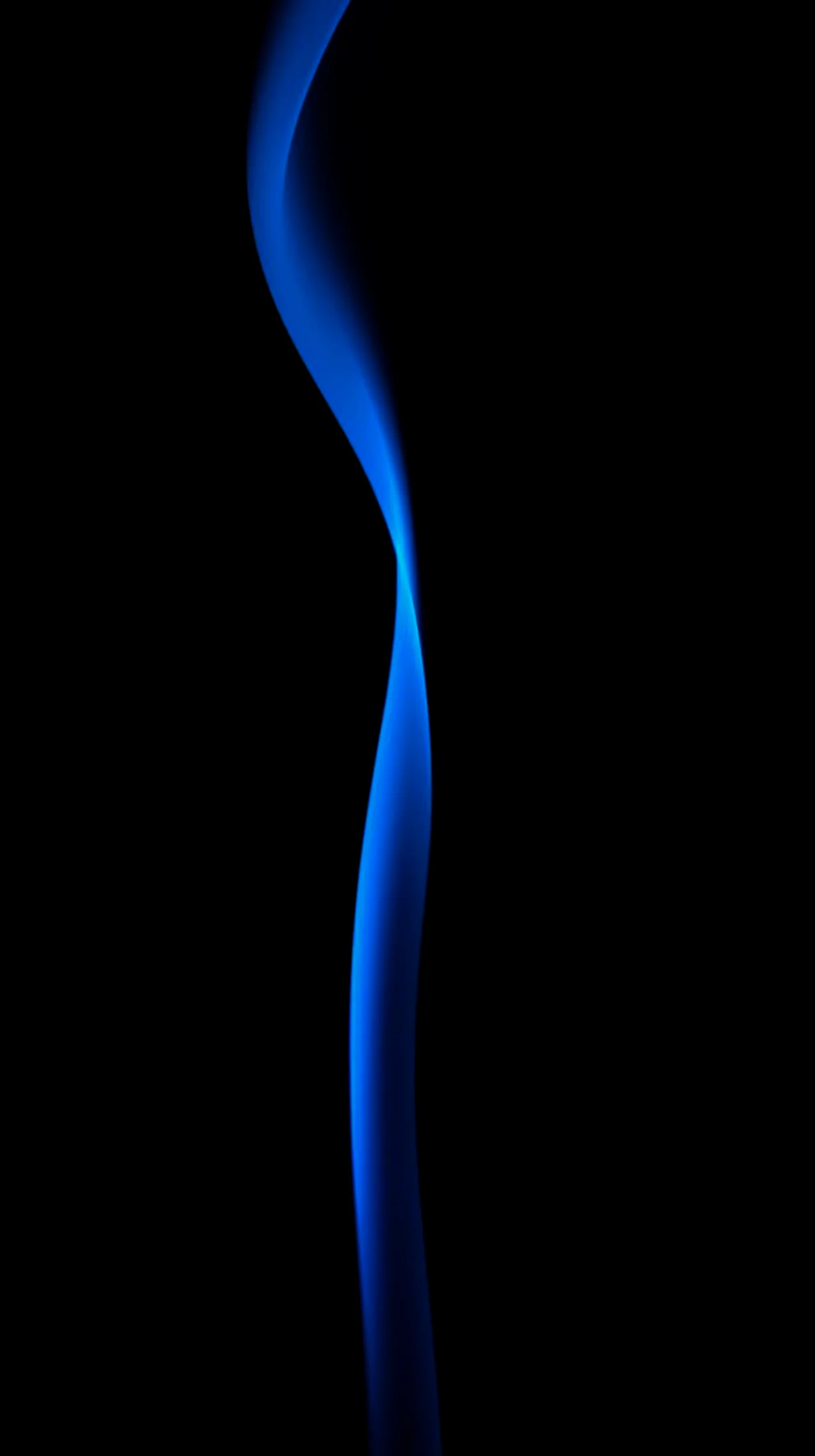 Blue smoke wavy pattern AMOLED wallpaper 4K for mobile, iPhone wallpaper 4K, 4K wallpaper for mobile, wallpaper for