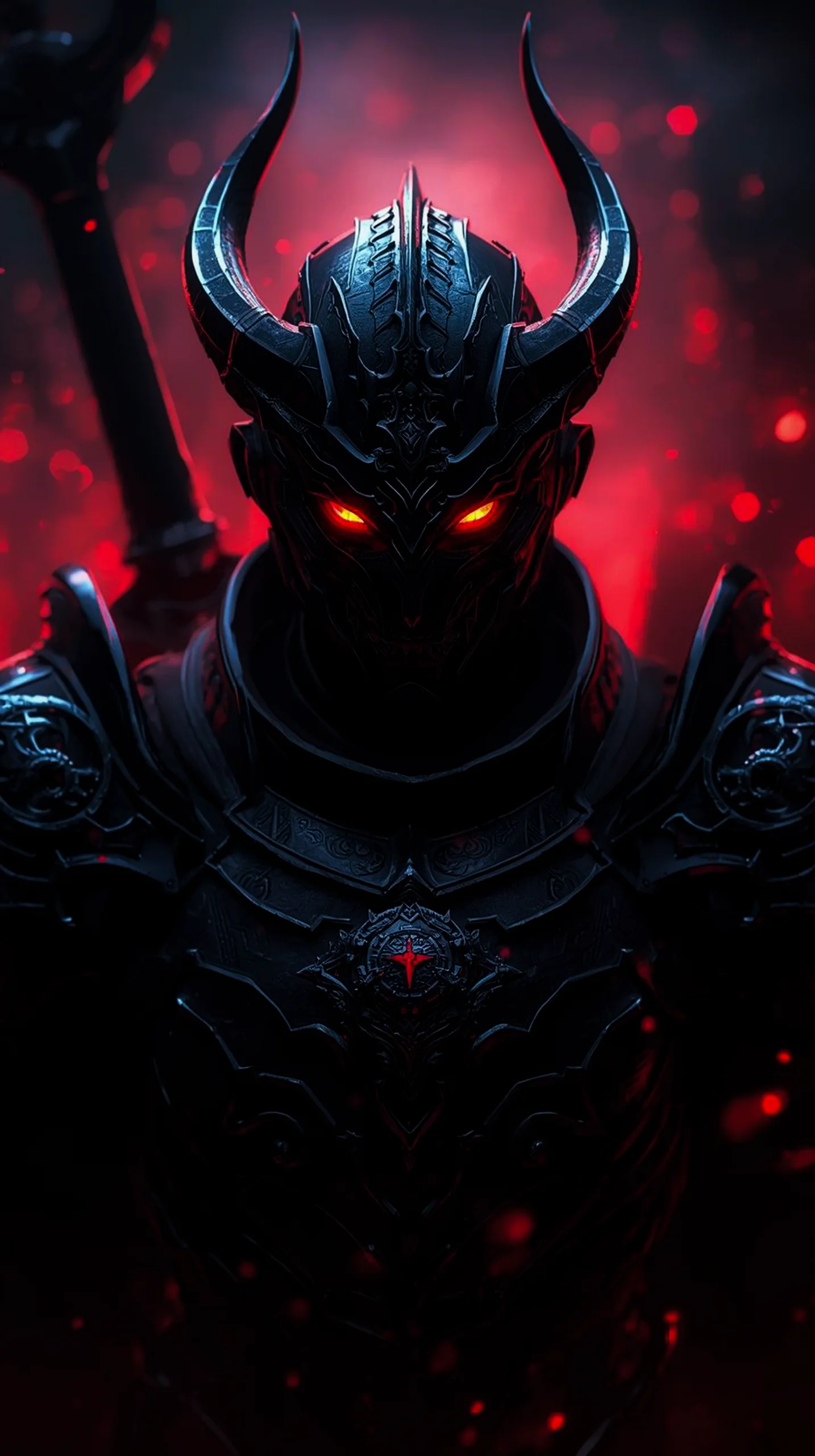 Dark demon knight anime phone wallpaper 4k for iPhone and Android backgrounds