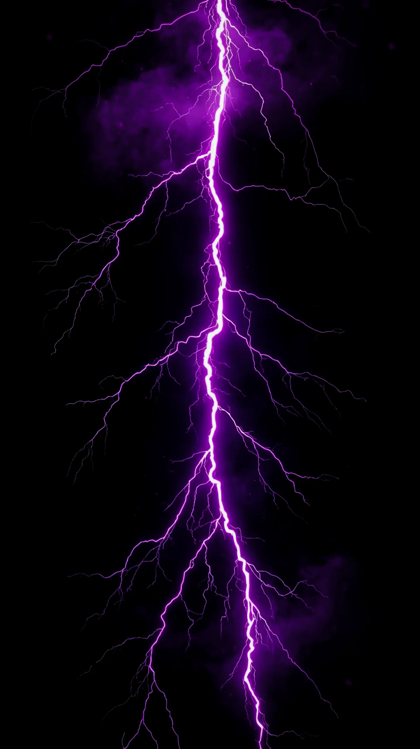 Purple lightning amoled wallpaper 4k for mobile, iphone wallpaper 4k, 4k wallpaper for mobile, 4k backgrounds iphone.