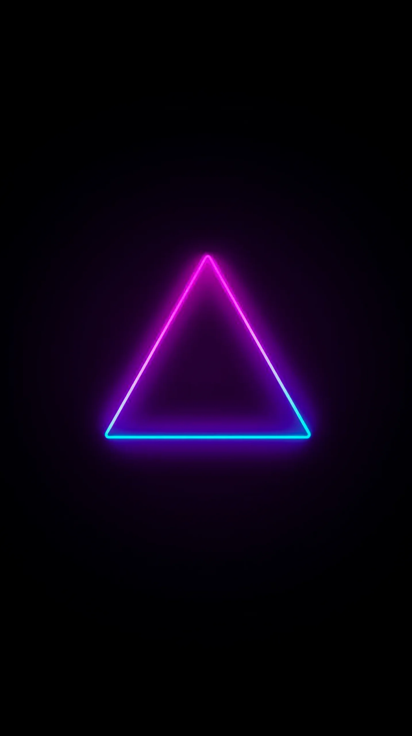 Neon triangle AMOLED wallpaper 4k for mobile, iPhone wallpaper 4k, 4k wallpaper for phone and 4k backgrounds.