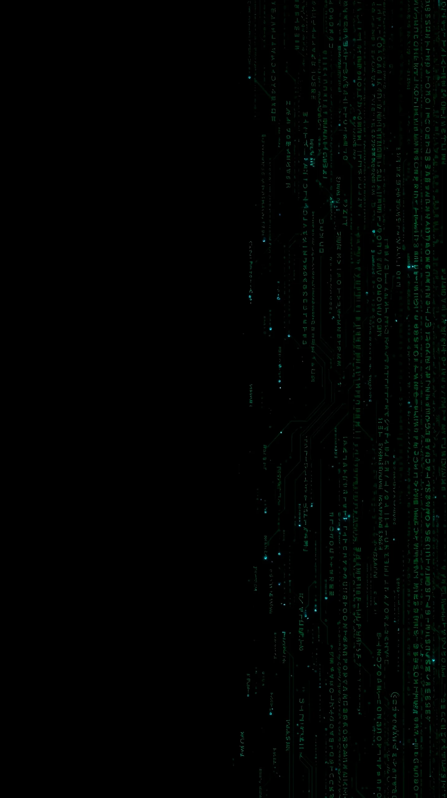 Dark green matrix code amoled wallpaper 4k for mobile. Perfect iphone wallpaper 4k and 4k wallpaper for mobile, a sleek