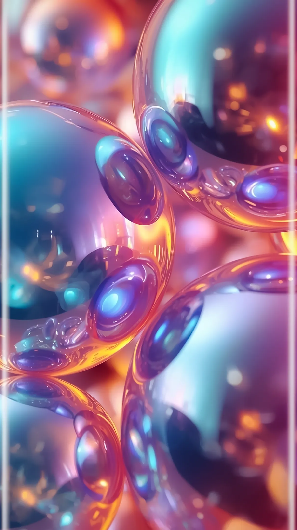 Iridescent bubbles amoled wallpaper 4k for mobile, iphone wallpaper 4k, 4k wallpaper for phone and iphone background.