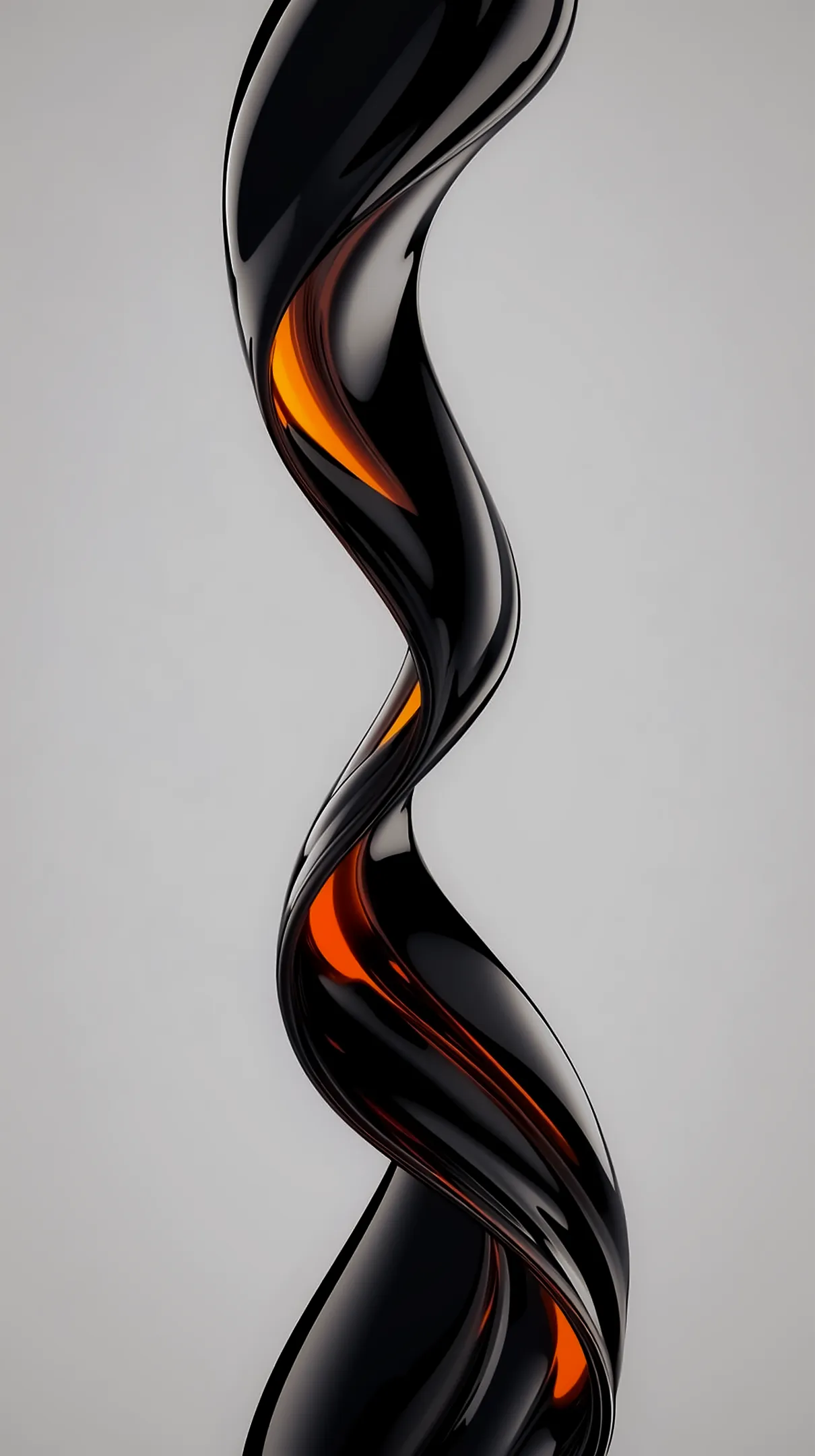 Abstract black and orange amoled wallpaper 4k for mobile, iphone wallpaper 4k, 4k wallpaper for phone background.