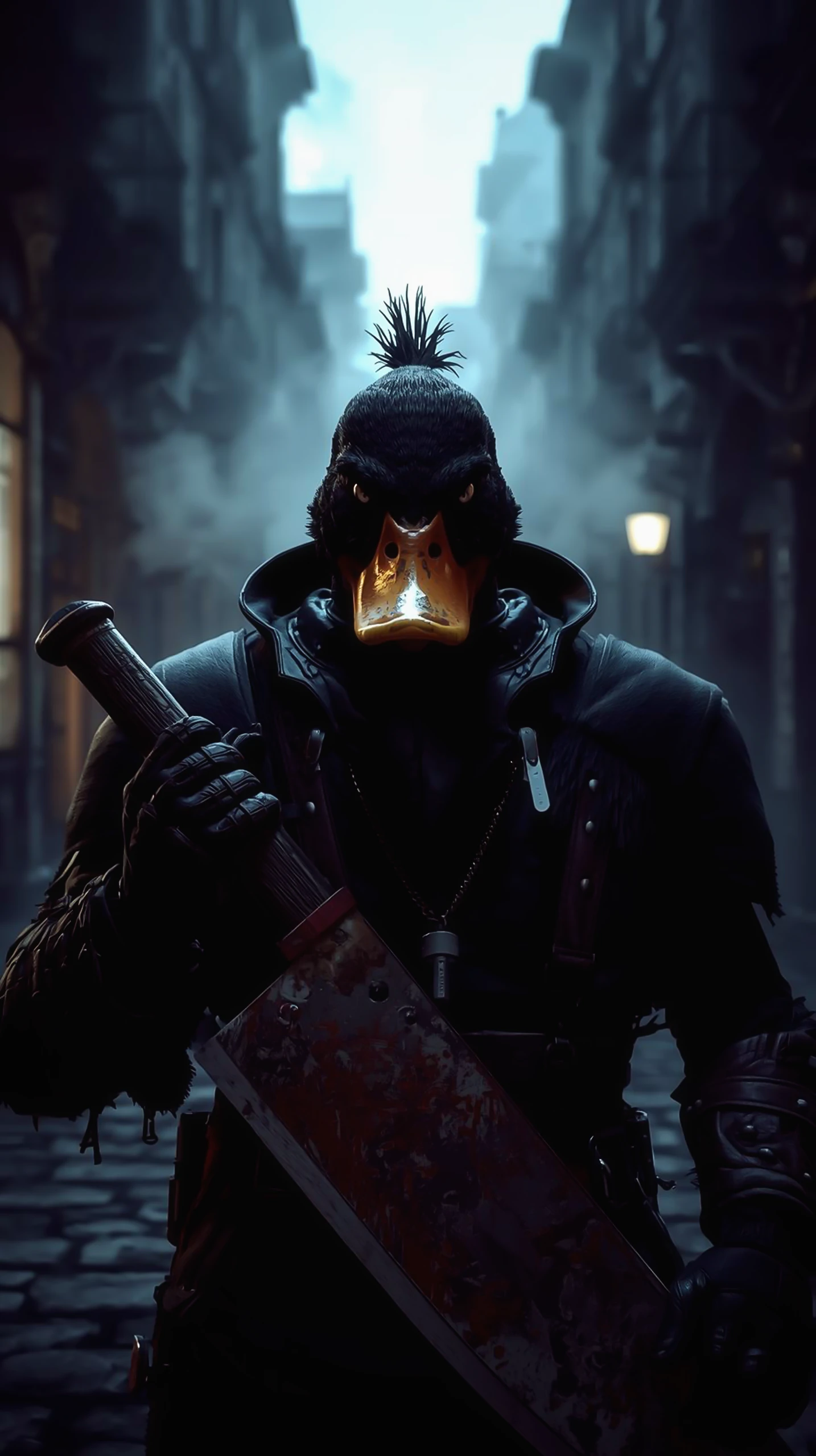 Duck Wallpaper 4K — Dark Assassin Warrior