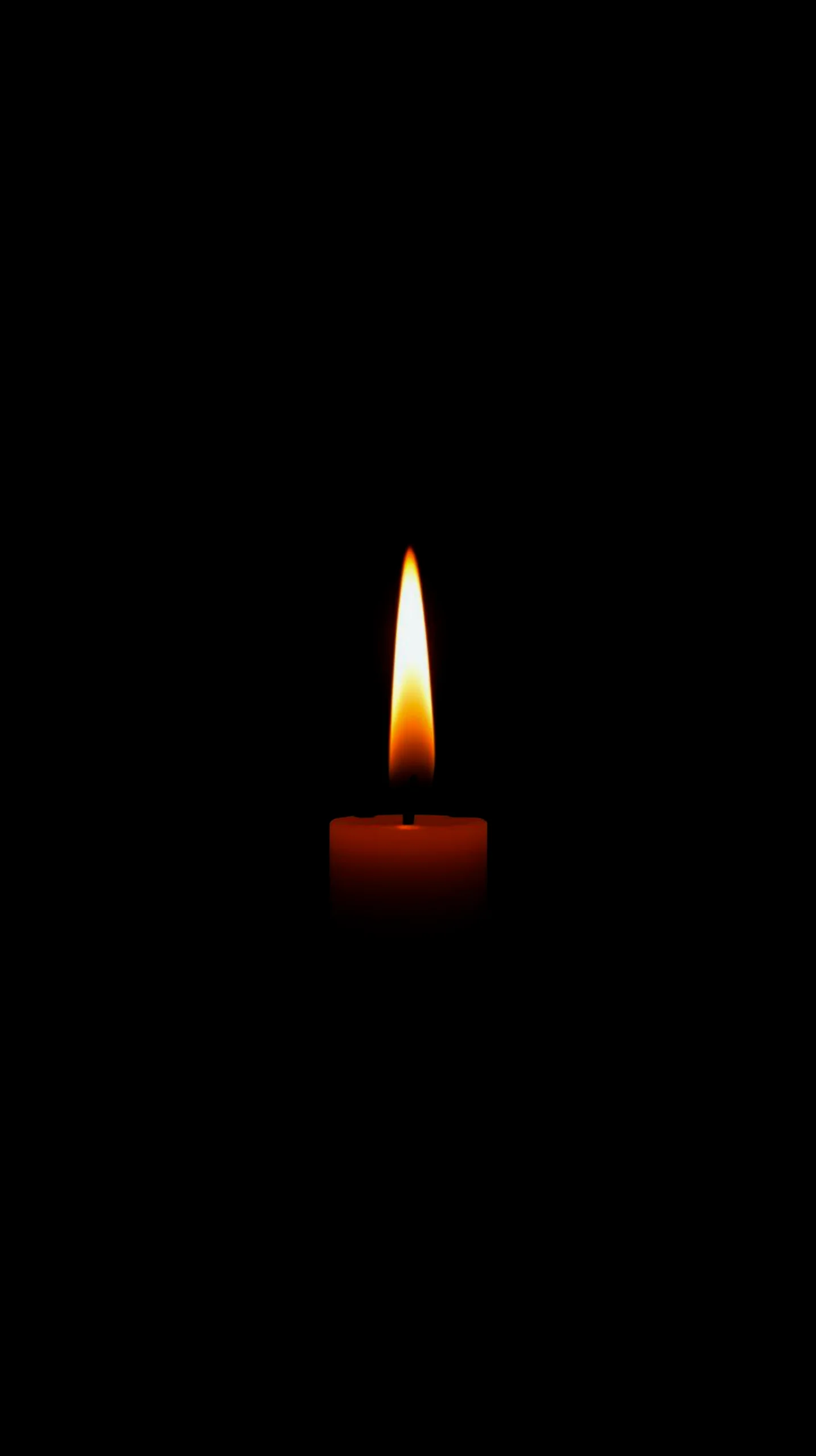 Minimalist candle flame amoled wallpaper 4k for mobile, iphone wallpaper 4k, 4k background, cute wallpaper for iphone.